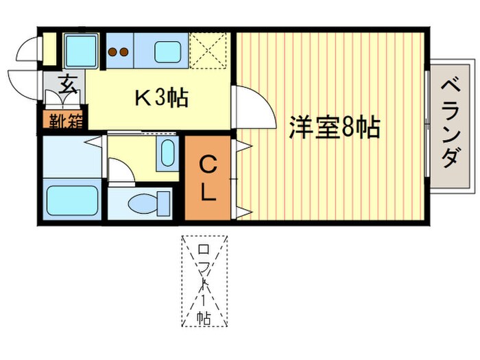 パステルコ－トの物件間取画像