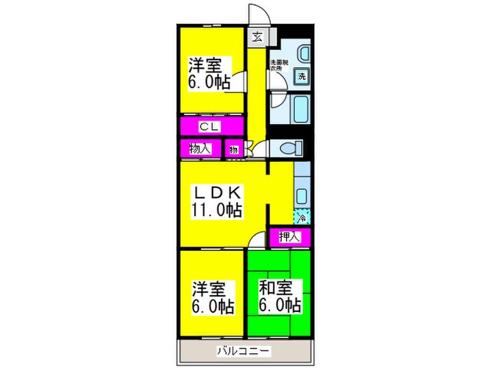 マルティ－二色の物件間取画像