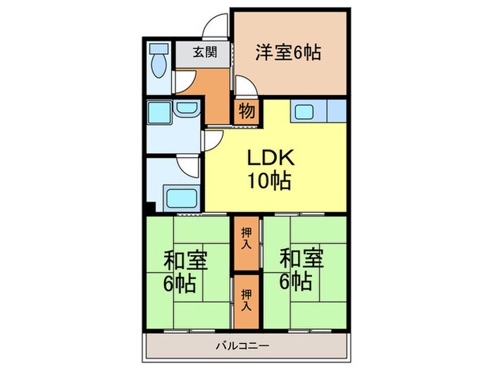 ﾛ-ｽﾞｺ-ﾎﾟ沢良宜の物件間取画像