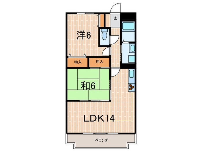 シェリ－ル苦楽園の物件間取画像