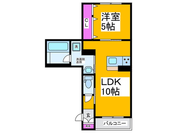 クリーンアイランド住吉の物件間取画像