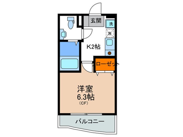 ウインズコ－ト石橋の物件間取画像