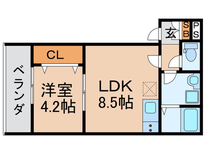 badge住吉公園の物件間取画像