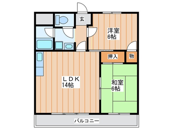 サンライズ早子の物件間取画像