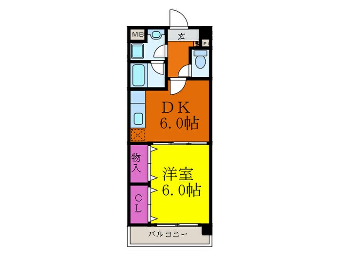 フロンティア中川の物件間取画像