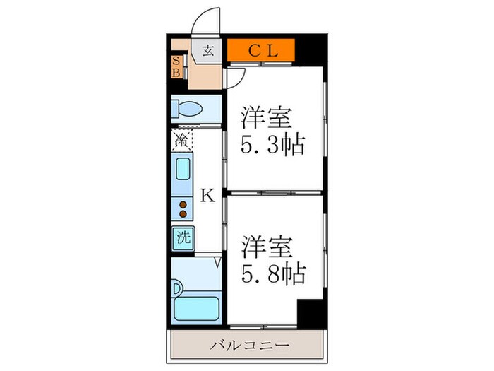 Ｋｕｓｈｉｇｅ　Ｇｏｊｏの物件間取画像