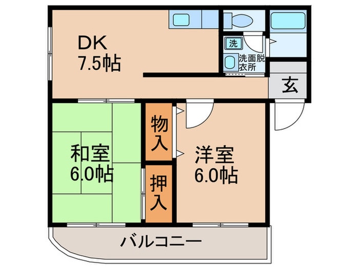 エクセル２１の物件間取画像