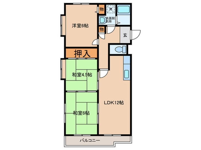 ハイグレード堅下の物件間取画像