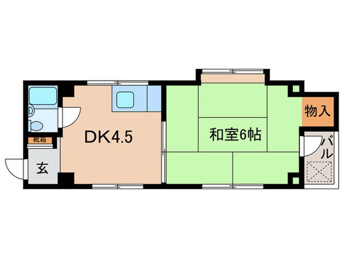富松城レジデンスの物件間取画像