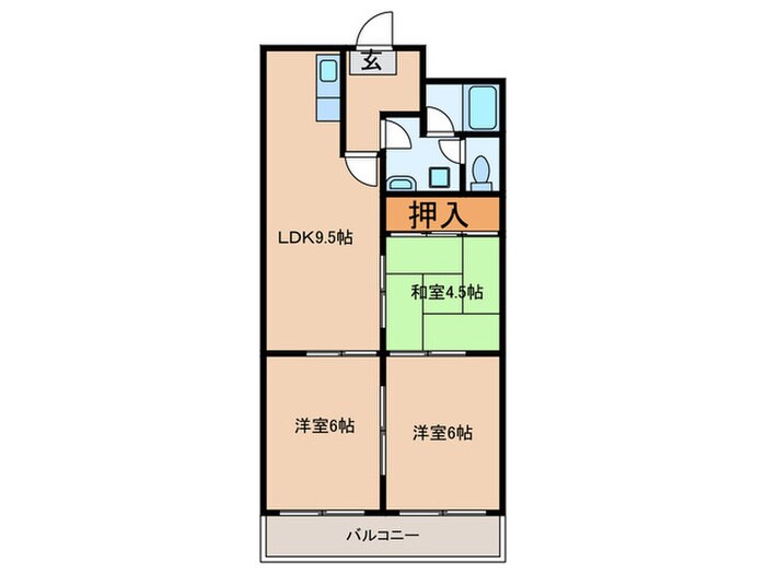 パールハイツ高木の物件間取画像