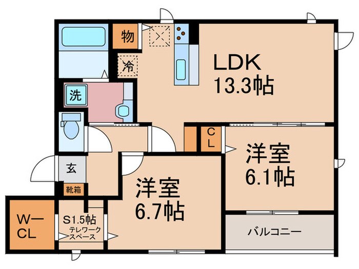 D-room三条大橋の物件間取画像