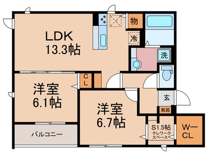 D-room三条大橋の物件間取画像