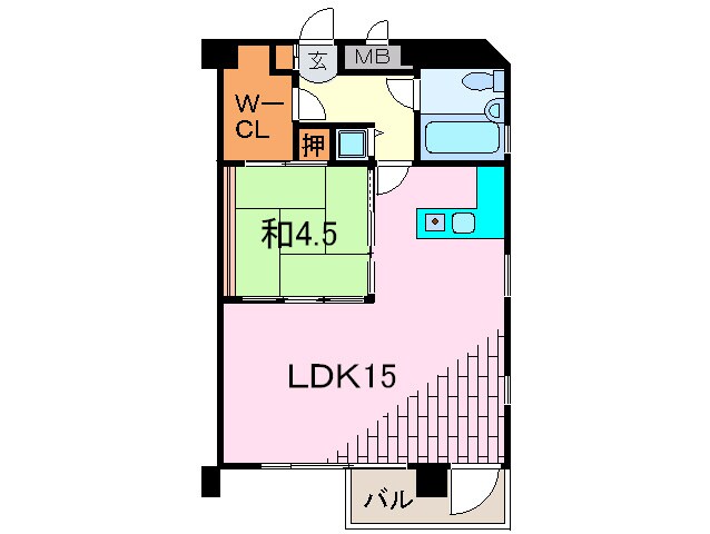 ホープ芦屋の物件間取画像