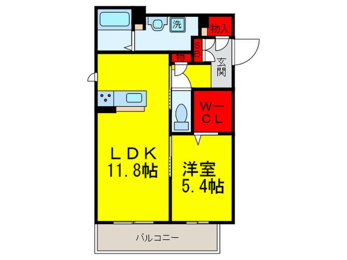 カーサフェリーチェの物件間取画像