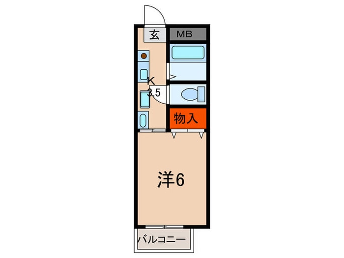 ハイツみのるの物件間取画像