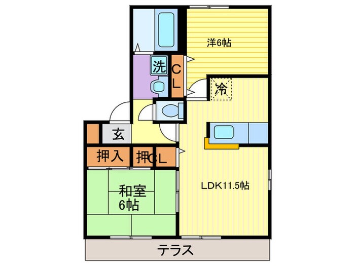 ＣＬＡＩＲ　嵯峨の物件間取画像