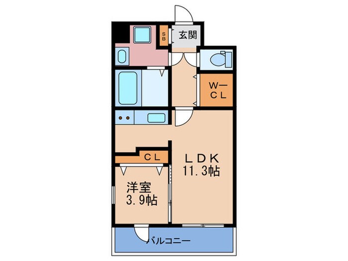 プロスパー東淡路の物件間取画像