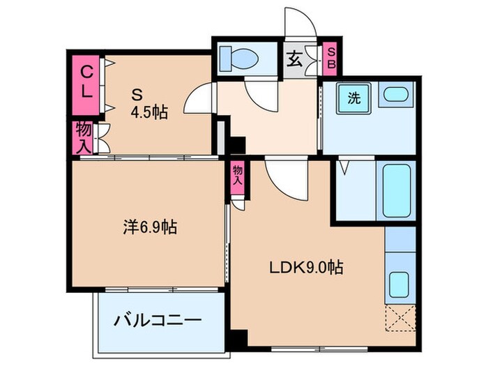 ロイヤルハイツ床田の物件間取画像