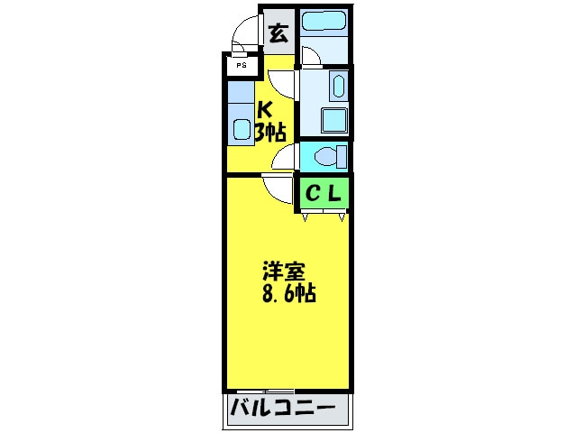 フジパレスアサヒの物件間取画像