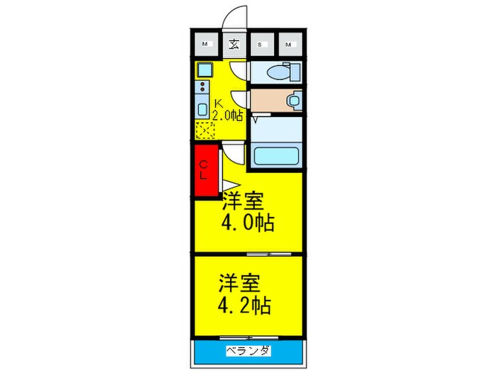 ビガ－ポリス346京橋Ⅱの物件間取画像