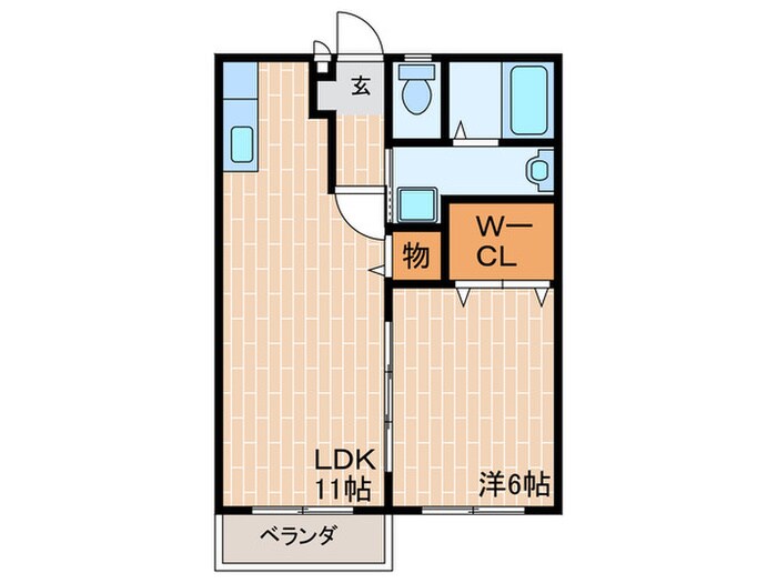 グリ－ンフォ－リスト２番館の物件間取画像