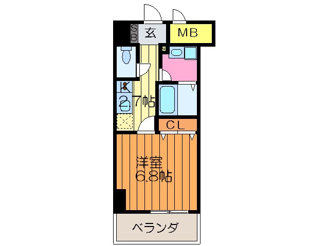 アドバンテ－ジ守口の物件間取画像