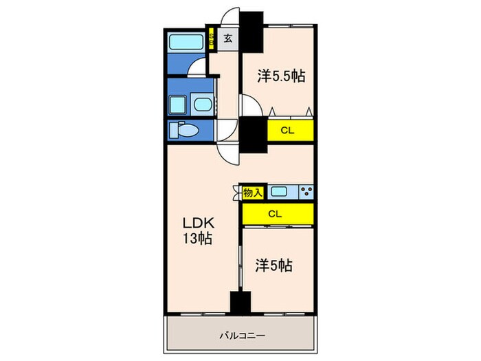 ワコーレアベニュー兵庫の物件間取画像