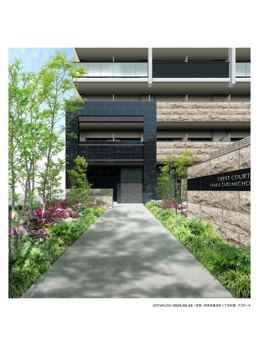 クレストコート江坂垂水町の物件外観写真