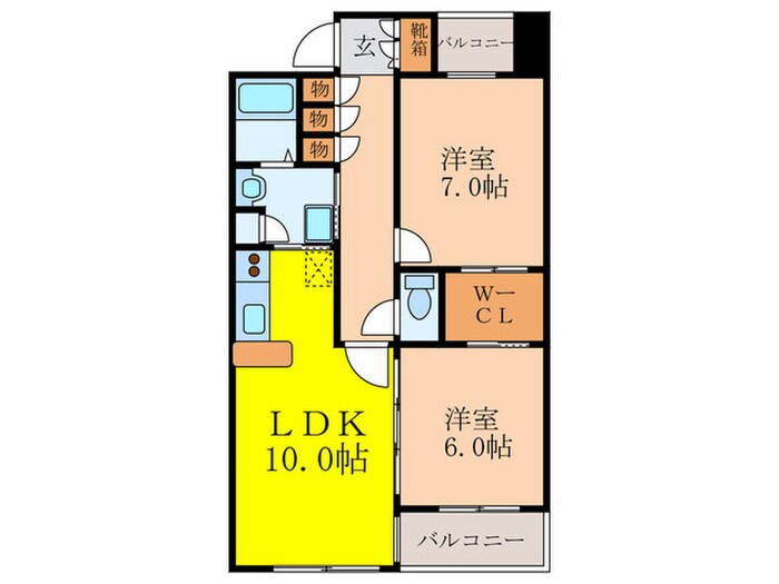 アトリア新大阪の物件間取画像