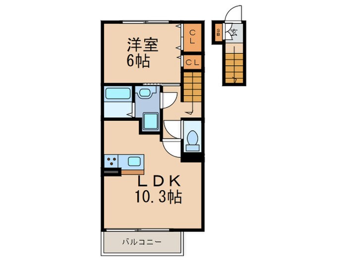 マ・メゾン岩屋の物件間取画像