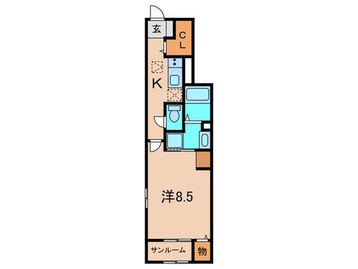 グランパレ稲野の物件間取画像