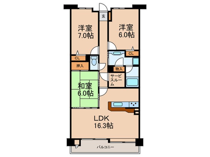 パデシオン宇治小倉　（627）の物件間取画像