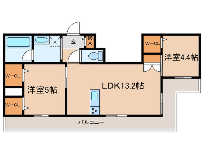 GRAND HEBEL 塚口の物件間取画像