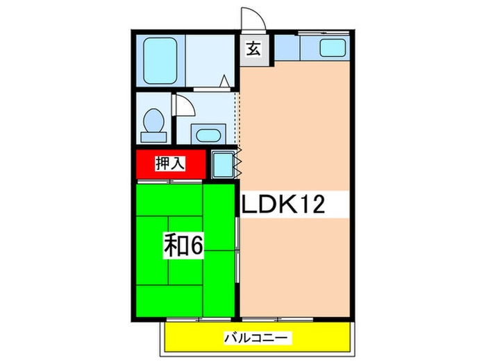 第一弥栄マンションの物件間取画像