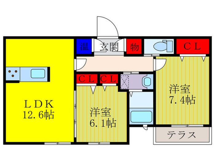 Ｌａ　ｃａｓａ　ｐｕｌｉｔａの物件間取画像