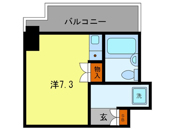 藤和ｼﾃｨｺｱ神戸中道通（405）の物件間取画像