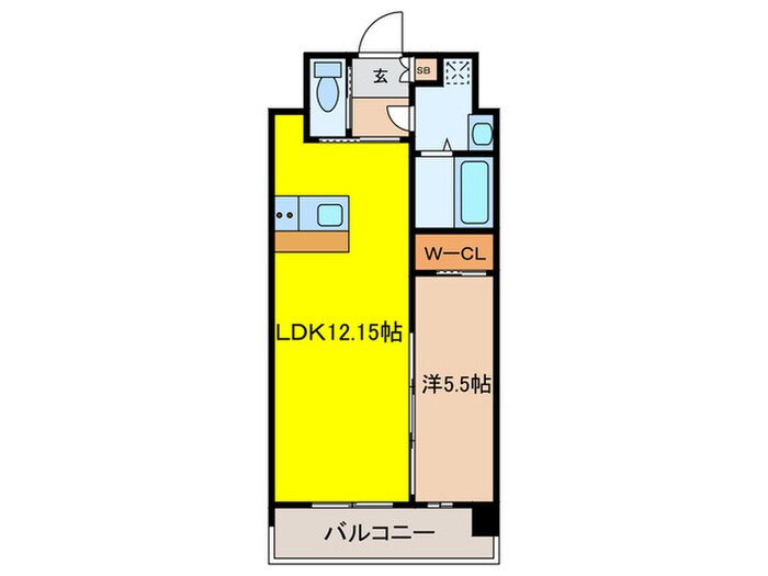 プレジオ九条の物件間取画像