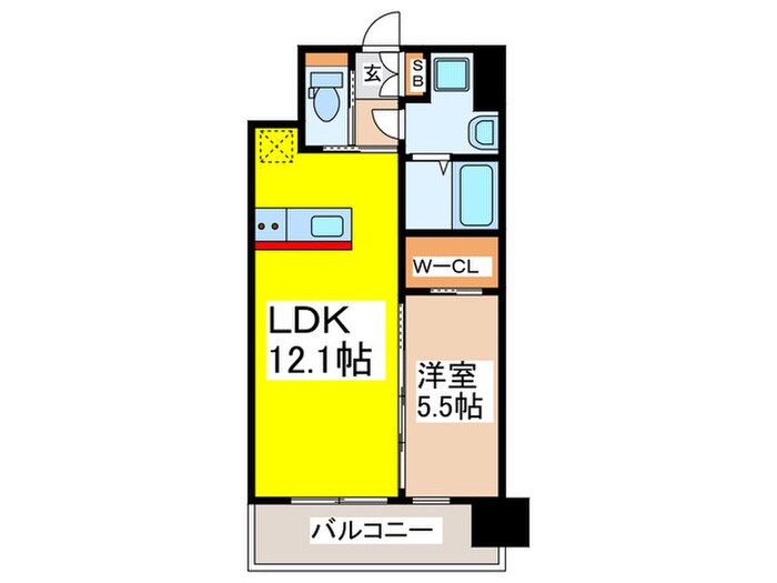 プレジオ九条の物件間取画像