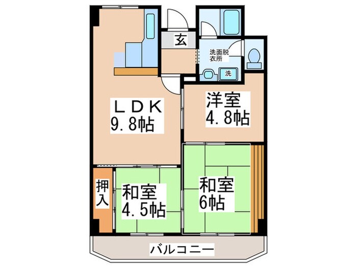 美幸マンションの物件間取画像