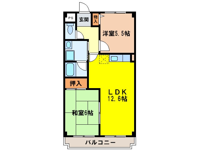 リベルト・ボヌ－ルの物件間取画像