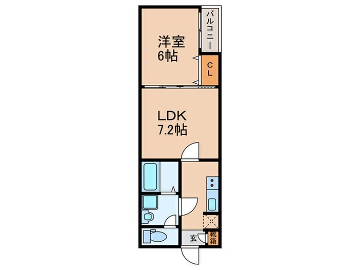 サンプレミアム江坂の物件間取画像