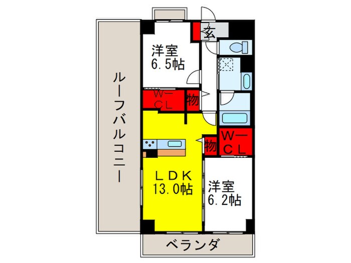 フローラル桃山台の物件間取画像