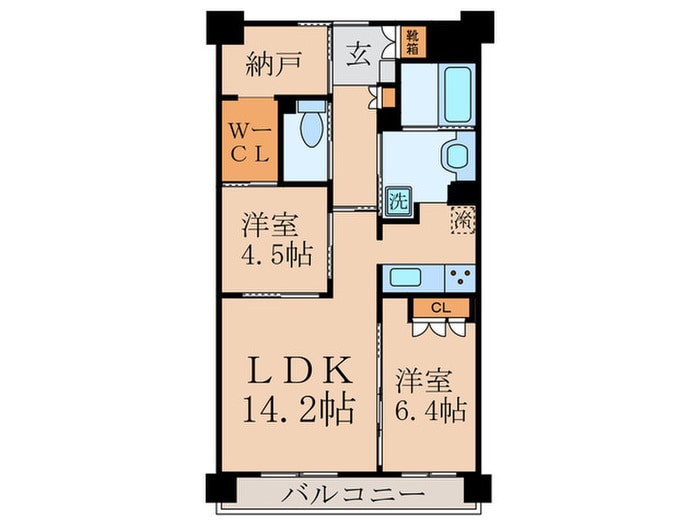 ウィズフィール京都山科（312）の物件間取画像