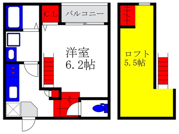 ハーモニーテラス宝山町の物件間取画像