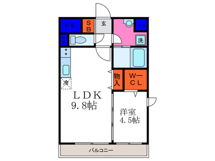 アンプルールフェール樹の物件間取画像