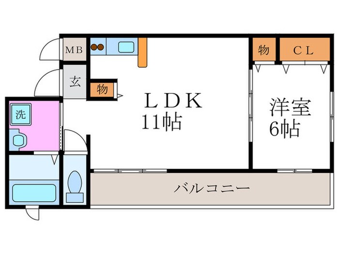 ハピネスクエア桂の物件間取画像