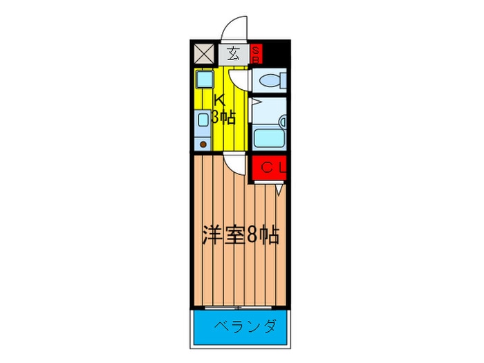 メリックビルⅡの物件間取画像