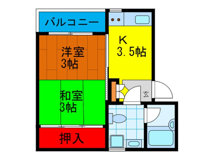 ピンクフラミンゴの物件間取画像