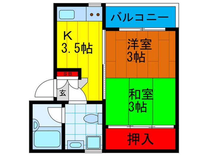 ピンクフラミンゴの物件間取画像