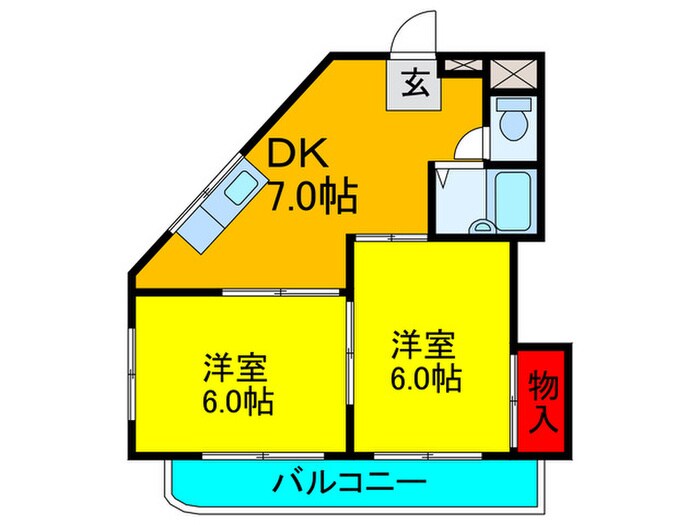 メゾン東香里園の物件間取画像